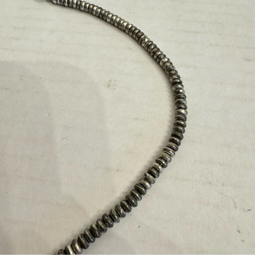 Lucky Brand Signed Faux Turquoise Stone Silver Tone Jewelry Chunky Boho Necklace - Picture 14 of 16